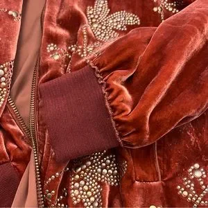 Zara | Jackets & Coats | Zara Studio Velvet Bomber Jacket